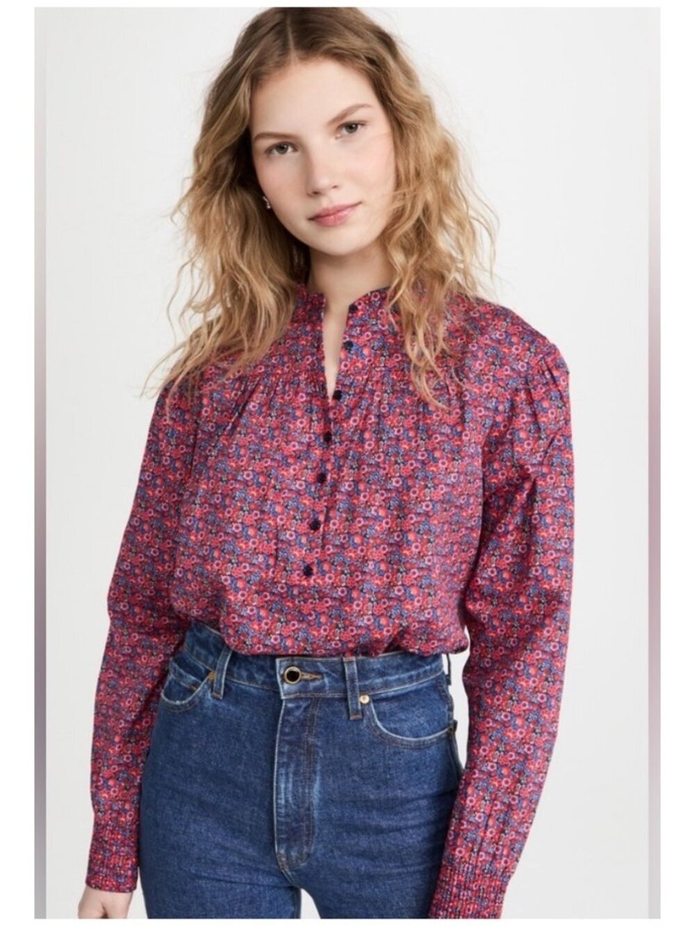Ba&sh freja blouse in rose